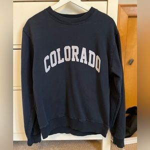 Brandy Melville Colorado Sweatshirt Navy Blue Rare